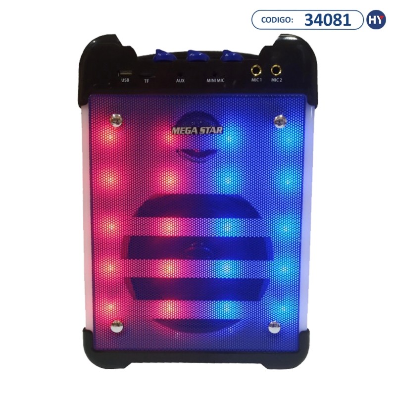 Speaker MegaStar HY K60BTA 5 1 500 Watts P M P O Bluetooth USB FM