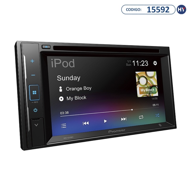 Reprodutor De DVD Automotivo Pioneer AVH A245BT 6 2 Bluetooth USB