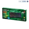 Teclado Gamer Mecánico ELG - Legend - Termoplástico - switches Outemu Blue - TGML - Negro