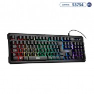 Teclado Gamer FLakes Power ELG - BATTLE - membrana triple - FLKT001 - Negro