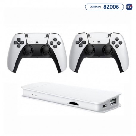 Console Video Game Blulory M15 Pro 4K 3D 64GB - Branco + 2 Controles Wireless