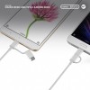 Cable Xiaomi Micro-USB + USB-C SJX01ZM 30CM - 2 en 1 - Blanco