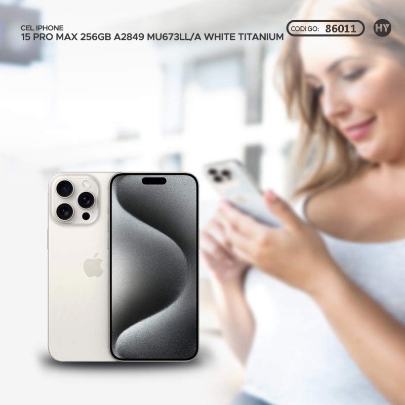 Smartphone Apple iPhone 15 Pro Max 256GB - A2849 - MU673LL/A