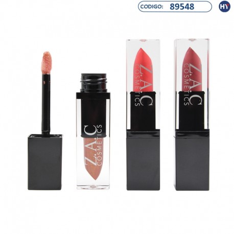 Lip Gloss Cuadrado ZAC Cosmetics LG0990 - 6 Tonos 3.6ml (9904)