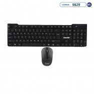 Kit Teclado + Mouse Wireless Banda W500 - Negro