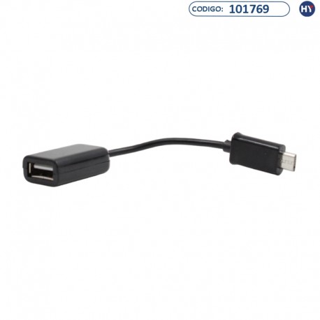 Adaptador OTG Micro-USB a USB-A / S-K07 - Negro