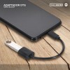 Adaptador OTG Micro-USB a USB-A / S-K07 - Negro