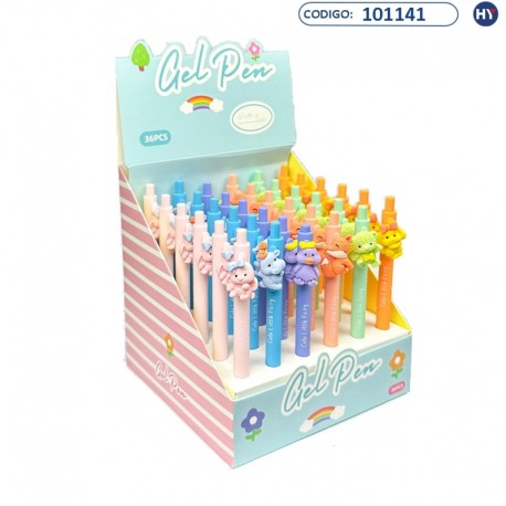 Bolígrafo Infantil Animales - Gel Pen Cute Little Fairy - 6 colores - F0493