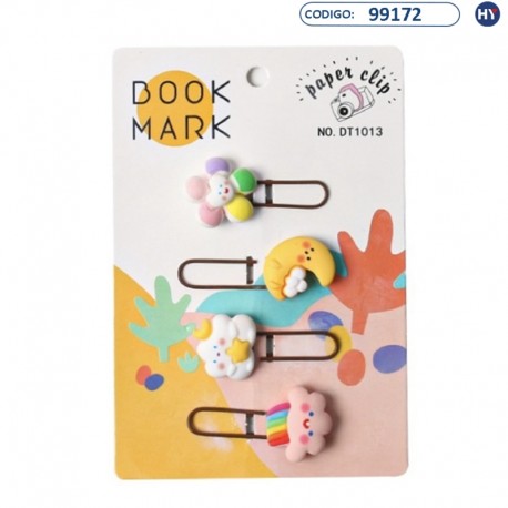 Clip Book Mark DT1013 - 4 unidades - F0443