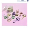 Clip Pinza Cuadrado - Colores Metalizados - F0432