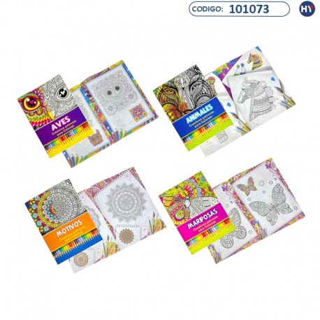 Revista de Mandalas para Colorear - Varios Estilos - 32 Dibujos - F0371