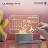 Calendario LED 3D Creative Manvayo MFY