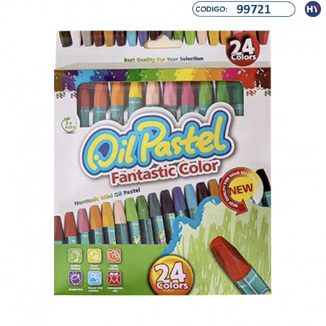 Lápiz de Crayola Oil Pastel Fantastic Color - 24 colores - F0007