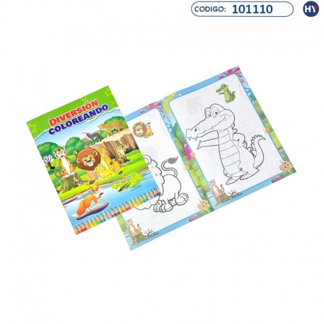 Libro Infantil Para Colorear - Animales - 48 páginas - F0375