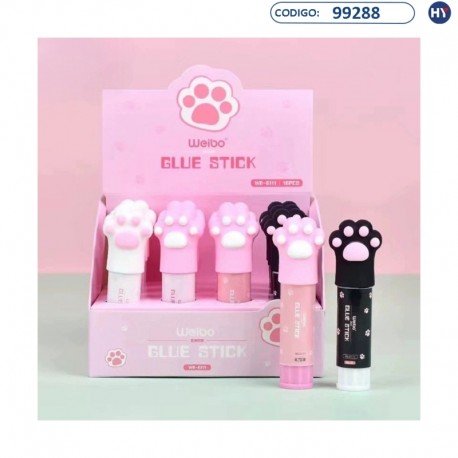 Cola em Barra Infantil - Glue Stick Weibo - Patinhas - F0477