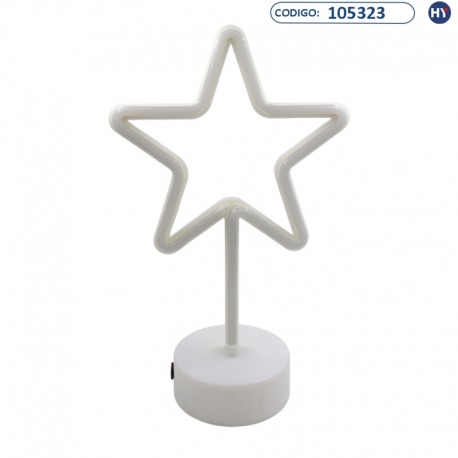 Lâmpada Decorativa Neon Light Home Decor - Estrela - F0732