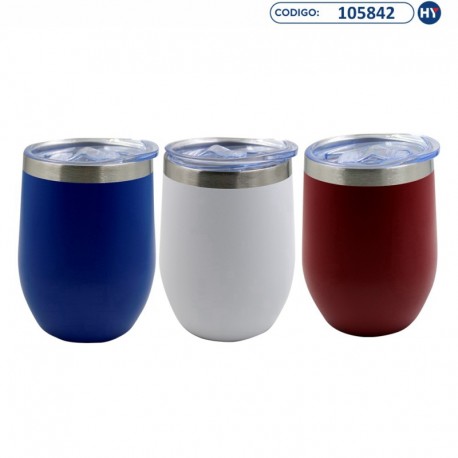 Copo Termico Inox L6002 de 360ml - Várias Cores