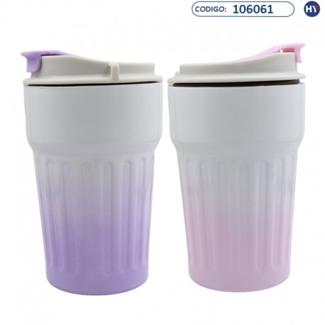 Vaso Térmico L6017 Coffee Vacuum Cup de 400ml - Varios Colores