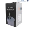 Vaso Térmico L6015 Vacuum Insulated de 600ml con Pajilla - Varios Colores