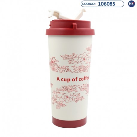 Vaso Térmico L6019 A Cup Of Coffee de 350ml - Varios Colores