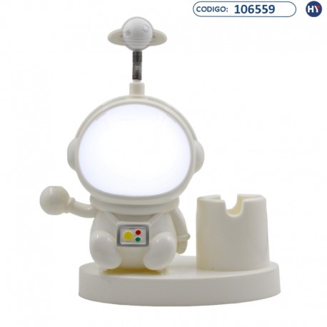 Lâmpada LED Infantil Astronauta com Porta Lápis No.517 - C034