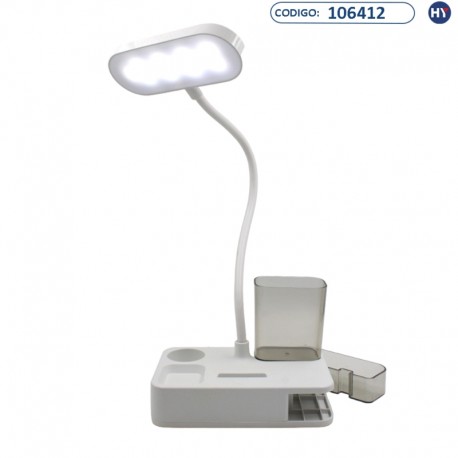 Lámpara LED de Mesa D12 com Porta Canetas - C021