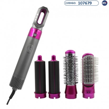 Cepillo Secador de Cabello Hot Air Styler - Kit 5 en 1 Bivoltaje - C051