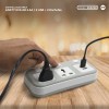 Zapatilla Eléctrica ANSTY EXK-08 2.4A / 2 USB + 2 Enchufes - (EU)