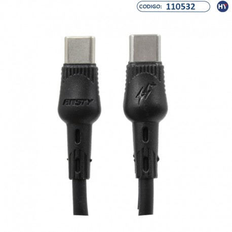 Cabo Conector ANSTY Z-024-PT de 1 Metro - USB-C/USB-C 5.1A