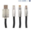 Cable Conector ANSTY S-051 / 3 in 1 - Zinc Series - Micro-USB/USB-C/Lightning