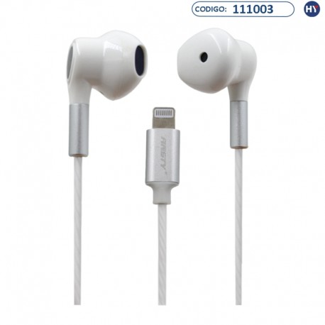 Auriculares ANSTY E-068 - Con Cable Conector Lightning - Metal Sheet