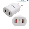 Carregador Fonte ANSTY C-031-T / 2USB com Cabo USB-C 2.4A