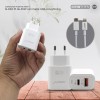 Carregador Fonte ANSTY Q-040 PI de 45W com Cabo USB-C/Lightning