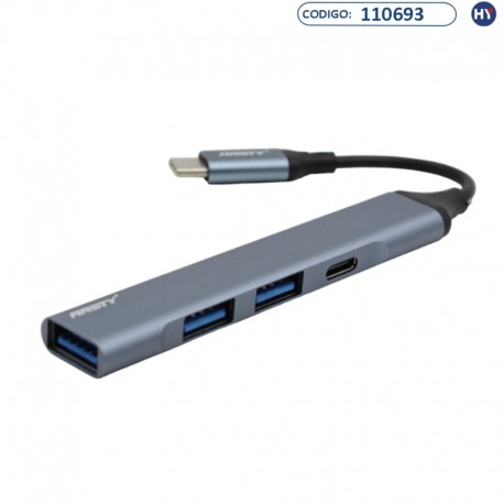 Adaptador ANSTY UA-05 / Hub 4 en 1 - Multifuncional USB-C