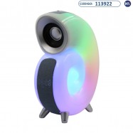 Lámpara LED Speaker Caracol 2350 - Luces Coloridas - Bluetooth, Reloj & Alarma