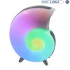 Lámpara LED Speaker Caracol 2350 - Luces Coloridas - Bluetooth, Reloj & Alarma