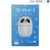 Mini Humidificador A10 Panda 3 en 1 de 220ml - 2336 USB