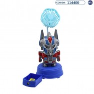 Mini Ventilador Transformers 2302 - 2 en 1 con Sacapuntas - Recargable USB