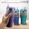 Botella Térmica B6007 Vacuum Insulated Mug con Pajilla 600ml - Brillo