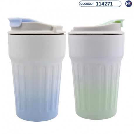 Vaso Térmico B6014 Coffee Vacuum Cup de 400ml - Varios Colores