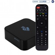 Receptor STV S2 Pro 6K Ultra HD com IPTV/FTA de 32GB + 2GB RAM - Negro