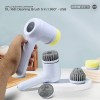 Cepillo Eléctrico Limpiador DL-168 Cleaning Brush 5 in 1 360° - USB