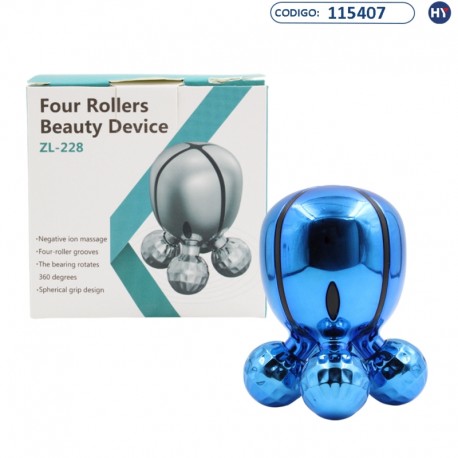 Mini Masajeador Four Rollers Beauty Device ZL-228 - Varios Colores