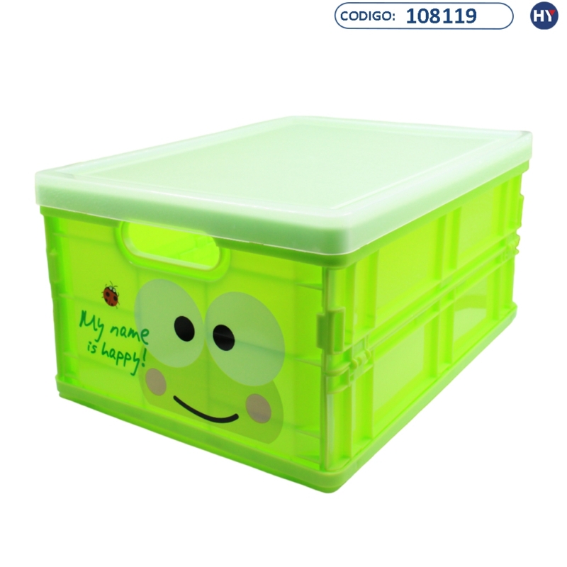 Organizador de Brinquedos Dobrável - My Name is Happy! Sapo - F0725