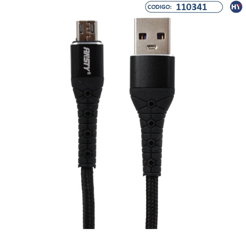 Cabo Conector ANSTY S-033-A de 1 Metro Micro-USB 5.A